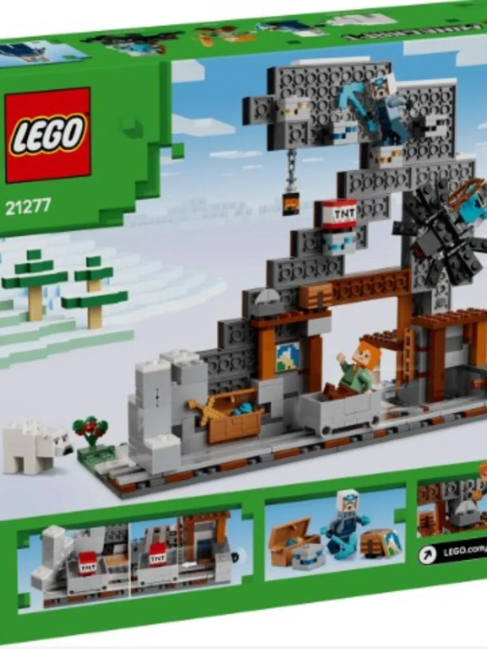 New & Sealed Lego Minecraft The Pickaxe Mine Set 21277